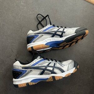 Asics women’s Blue and Gray Athletic Shoes - volleyball